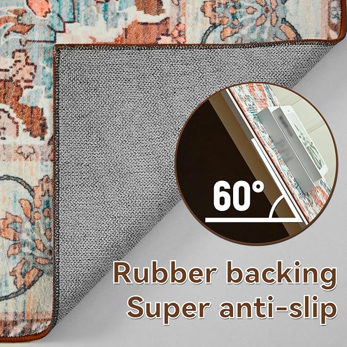 YJ.GWL Area Rugs for Living Room 4x6 Machine Washable Rugs for Bedroom - Image 6
