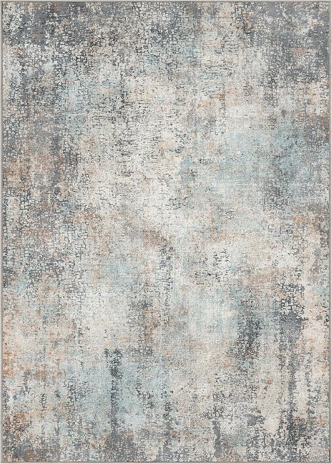 GENIMO Washable Area Rugs for Living Room, 10x14 Modern Non Slip Rugs, Low Pile - Image 5