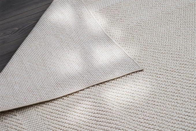 CAMILSON Micro Loop Rug 6x9 Modern Luxury Bordered Area Rugs Soft High and Low - Image 7