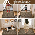 COSY HOMEER Non-Slip Door Mat 20"x32", Entryway Rugs Low Profile Absorbent Dirt - Image 8