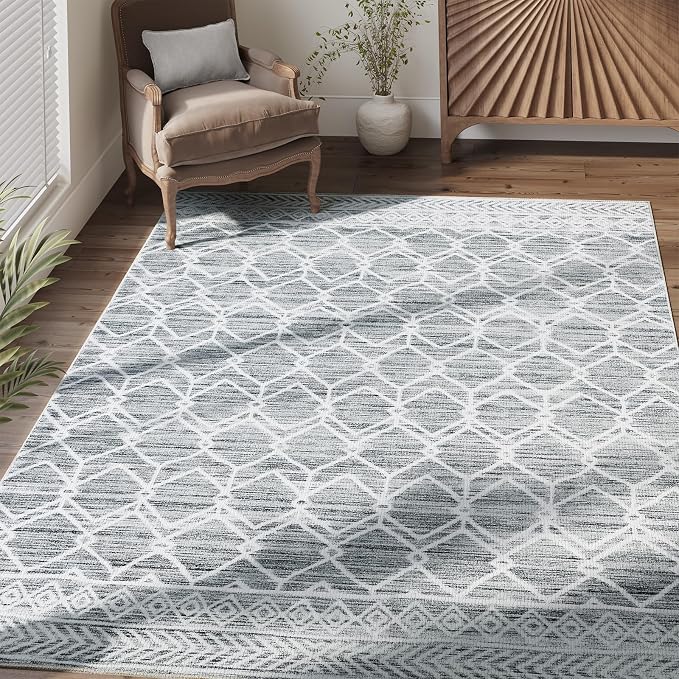 jinchan Moroccan 4x6 Area Rugs for Bedroom by JINCHAN