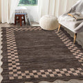GarveeHome Area Rug 6x9 Large Living Room Modern Border Throw Rug by GarveeHome