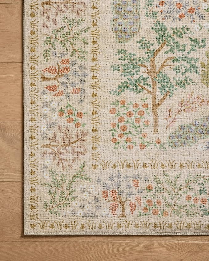 Loloi Rifle Paper Co. Canopy Collection CNP-05 Ivory 3'-9" x 5'-9" Accent Rug - Image 4