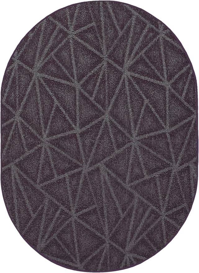 Furnish my Place Geometrical Pattern Indoor/Outdoor Refine Purple Rug, Abstract by FurnishMyPlace