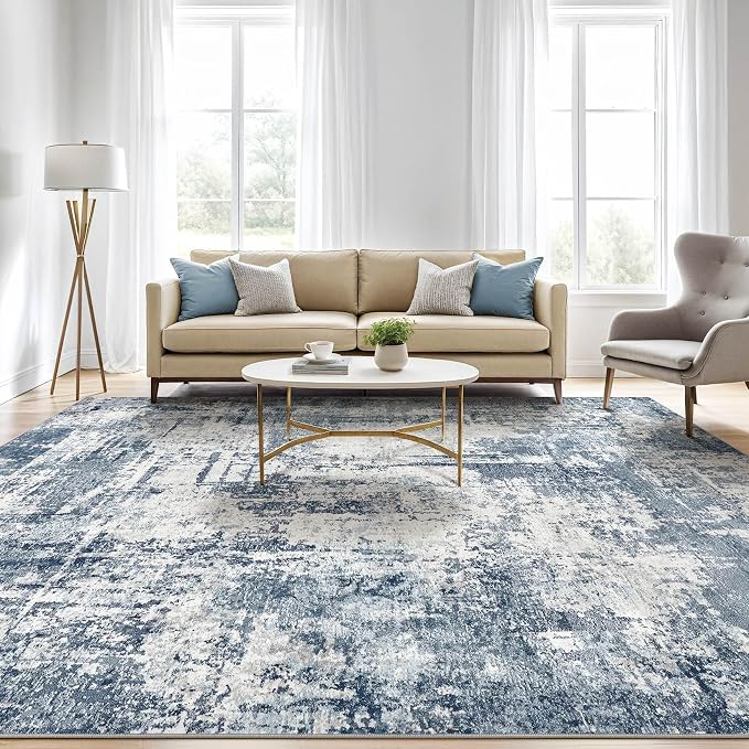 8x10 Area Rugs Living Room: Washable Large Abstract Soft Rug Stain Resistant - Image 5