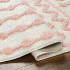 Hauteloom Tilos Moroccan Farmhouse Small Shag Area Rug Door Mat - Image 6