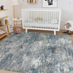 Nakagishi 9x12 Area Rugs Living Room: Washable Abstract Large Neutral Soft Rug - Image 7