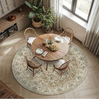 jinchan Fiora Round Rug 8ft Area Rug - Image 3