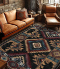 YIHOUSE Rustic Cabin Area Rug for Bedroom 6x9, Machine Washable Lodge Bear Rug by YIHOUSE