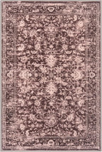 KILOCOCO Small Area Rug 2x3 Entryway Rugs Printed Vintage Red Floral Washable - Image 9