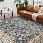 Area Rug 5'x7' Washable Rug Vintage Traditional Floor Cover Thin Retro Kitchen - Image 3
