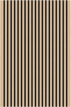 KOZYFLY 5x7 Ft Area Rug Striped Outdoor Rug Brown and Black Washable Indoor - Image 8