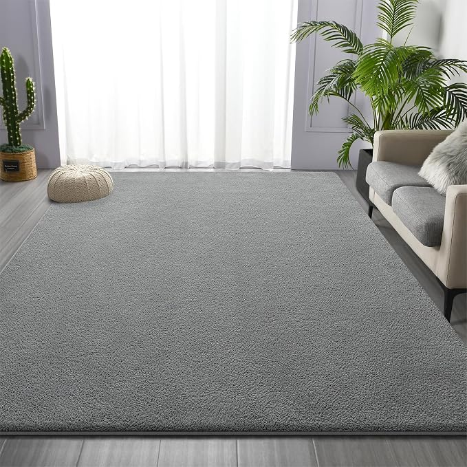 Area Rugs for Living Room Bedroom, 4 x 6 Ft Non-Slip Modern Area Rug, Soft - Image 2