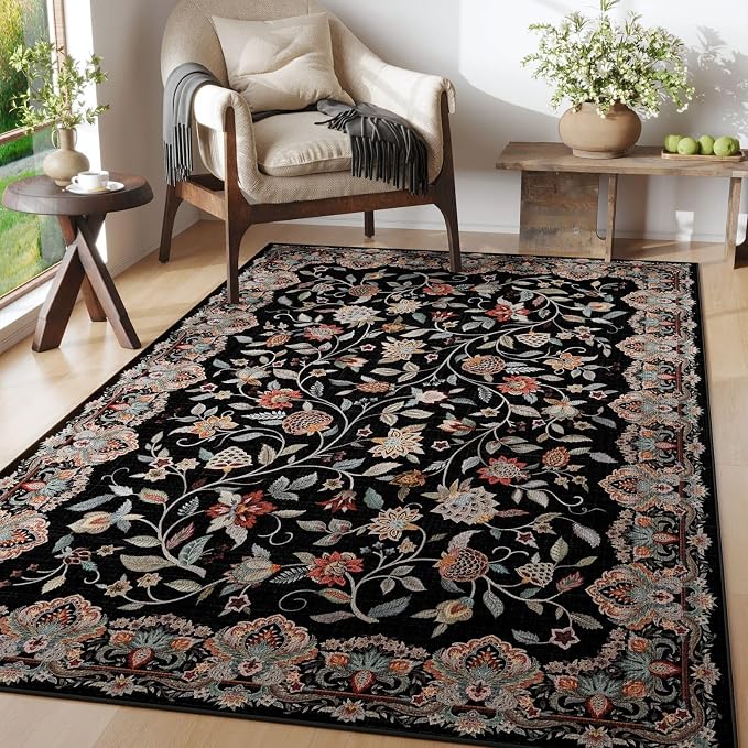Rugcomf Vintage Paisley Rugs for Bedroom 4'x6' by Rugcomf
