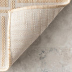 Nuloom Asha Tan/Ivory, Striped Border, Soft and Cozy, High Traffic, Stain - Image 5