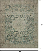 Loloi Magnolia Home by Joanna Gaines Sinclair Collection SIN-05 Jade/Sand 2'-3" - Image 2