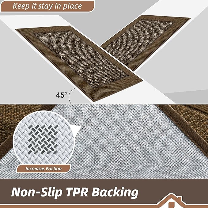 BEQHAUSE Indoor Door Mat 24" x 36", Dirt Trapper Door Mats Non-Slip Entryway - Image 4