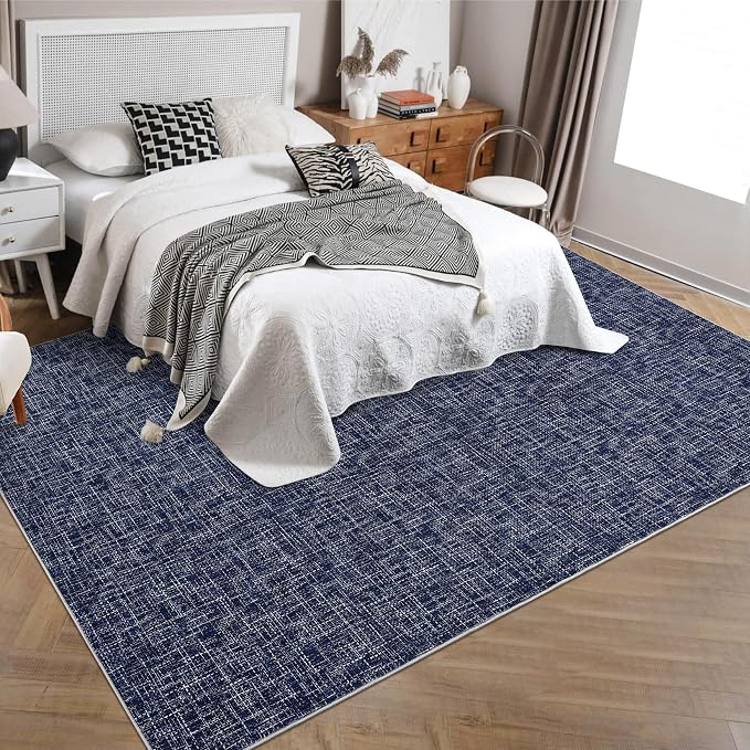 RUGSREAL Bedroom Area Rug 4x6 Modern Abstract Area Rug Stain Resistant Small - Image 2