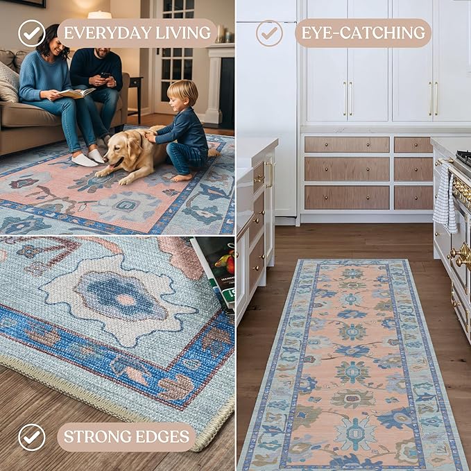 Fame Living Modern Oushak Rug, Small Rugs, Door mat, Doormat - Image 5