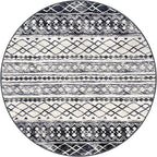 KUTA 6Ft Round Boho Rug for Living Room, Moroccan Washable Circle Area Rugs Non - Image 8