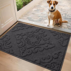 COSY HOMEER Door Mat 20”x32”, Absorbent Dirt Trapper Entryway Rugs, Non-Slip by COSYHOMEER