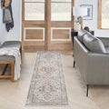 Nourison Home Astra Machine Washable Grey Multicolor 2'2" x 12' Area Rug by NourisonHome