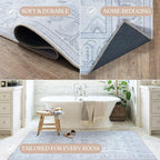 Beige Oushak Runner Rug, Modern Runners, Long Runner Rugs - Image 5