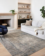 Loloi Teagan Collection TEA-05 Denim/Slate 7'-11" x 10'-6" Area Rug, Soft - Image 5