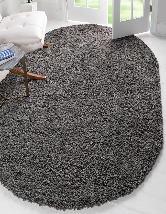 Unique Loom Solid Shag Collection Area Rug - Image 4