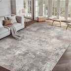 GENIMO Washable 8x10 Area Rugs for Living Room, Non Slip Modern Abstract Rug - Image 5