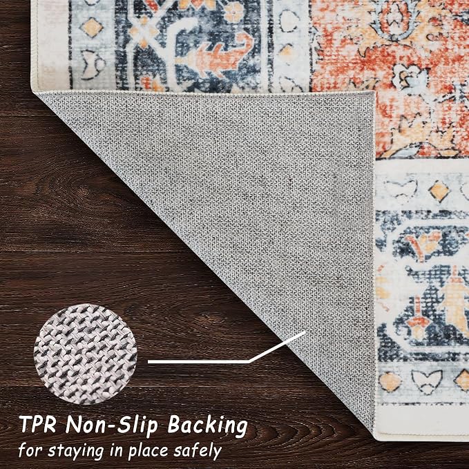 vivorug Runner Rug 2'x7' Washable Non-Slip Boho Runners - Image 9