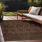 Beverly Rug Waikiki Boho Indoor Outdoor Rug 6x9, Washable Outside Carpet - Image 5