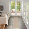 Nourison Home Courtyard Jute Ivory 2'2" x 8' Area Rug by NourisonHome