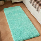 Bathroom Runner Rug 24x70 Spa Blue Non Slip Fluffy Long Bath Mat - Image 9