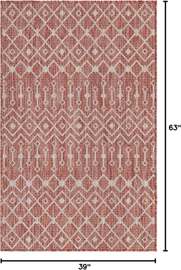 Unique Loom Outdoor Trellis Collection Area Rug - Image 2