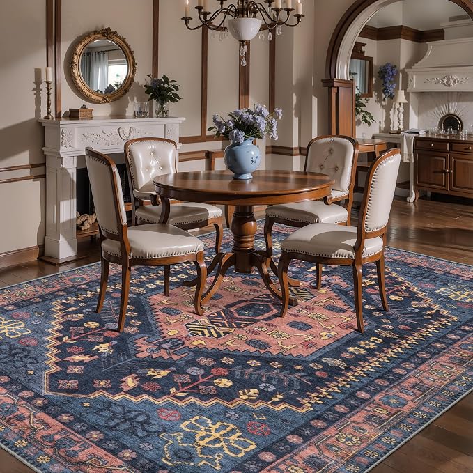 Ciicool Washable 5x7ft Rugs for Living Room Non-Slip Indoor Area Rug Large - Image 2