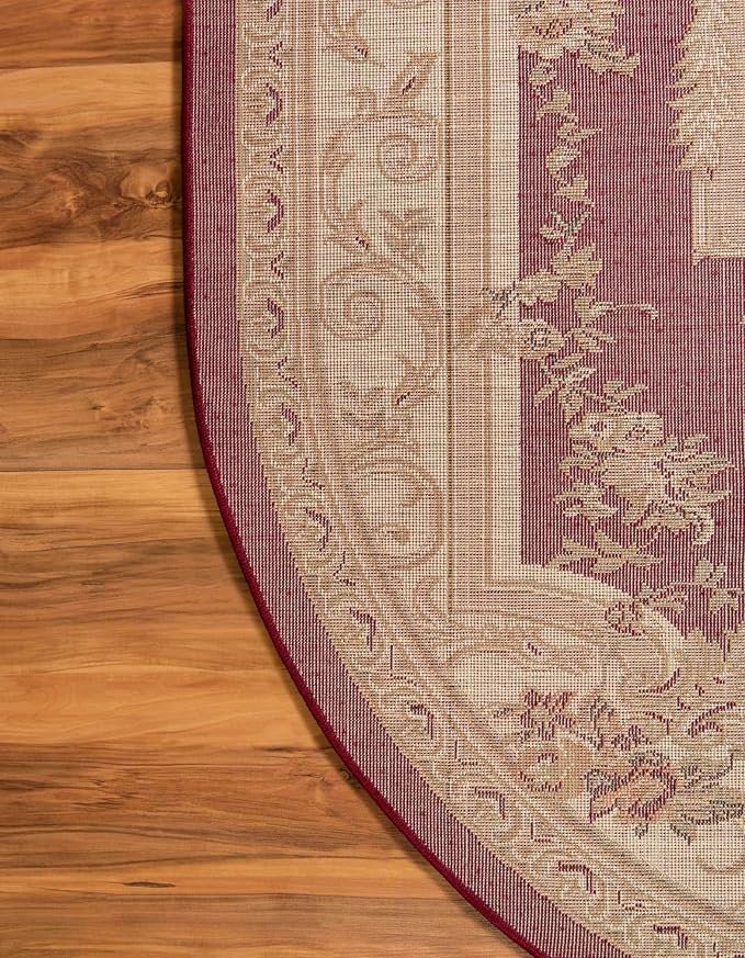 Unique Loom Versailles Collection Traditional Classic Floral Motif Area Rug - Image 10