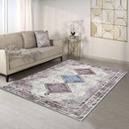 Fame Living Washable Area Rug. Modern Farmhouse. Vintage. Turkish. Bohemian. - Image 7