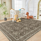 WITSHOCK Living Room Area Rugs 8x10: Soft Non-Slip Backing Washable Rugs - Image 6