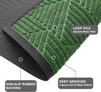 Kitinjoy Front Door Mat Outside Entrance, Sturdy Natural Dirt Trapper, Heavy - Image 4