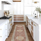 Washable Area Rug. Modern Farmhouse. Vintage. Turkish. Bohemian. Distressed. - Image 2