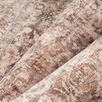 8x10 Rust Brown Washable Area Rug - Image 9