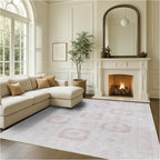 Fame Rugs Turkish Rug. Washable Vintage Oriental Antique Inspired Traditional - Image 9