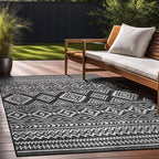 Beverly Rug Waikiki Boho Indoor Outdoor Rug 10x14, Washable Outside Carpet - Image 8
