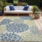 Beverly Rug Outdoor Rug 8x10 Modern Exotic Tropical Leaf Area Rugs - Image 7