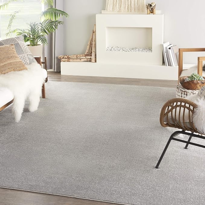 Nourison Home Nourison Essentials Silver Grey 8' x 10' Area Rug by NourisonHome