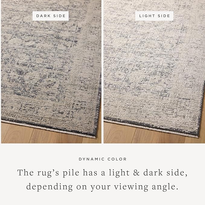 Loloi Amber Lewis Alie Collection ALE-05 Charcoal/Beige 2'-3" x 3'-10" - Image 4