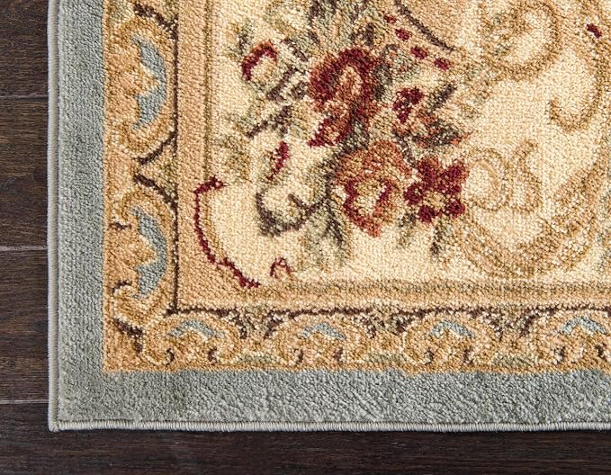 Unique Loom Versailles Collection Traditional Classic Floral Motif Area Rug - Image 8