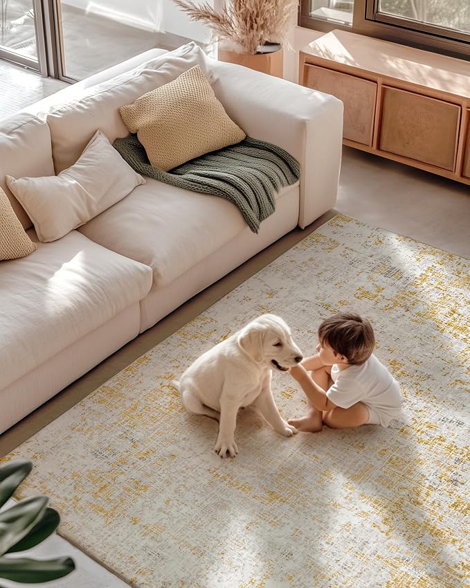 ILANGO 5 x 7 Area Rug for Living Room Bedroom Washable Rugs - Image 4