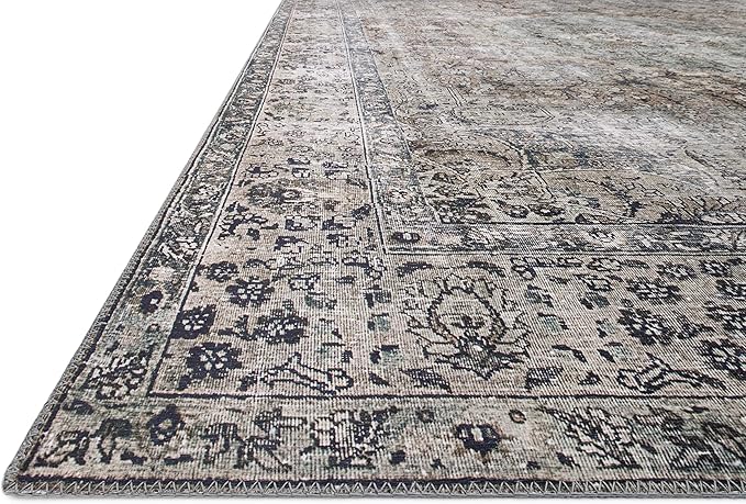 Loloi Layla Collection LAY-06 Taupe/Stone 2'-6" x 9'-6" .13" Thick Runner Rug - Image 5